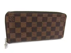 LOUIS VUITTON ルイヴィトン 財布 ジッピーウォレット ヴェルティカル N61207 エベヌ（ブラウン） ダミエ メンズ ラウンドファスナー 長財布 シルバー金具
