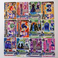 ⑧ 氷上すみれ 12枚セット スノープリンセスアップルクラウン ホーリーゴートブーツ ブルーロージーワンピース アビサルシスターリボン フルートミステリーアクセ マジックミッドナイトハット アーミーファーブルゾン ほか ／ アイカツ！ Aikatsu！