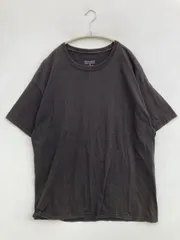 Champion チャンピオン Tシャツ/カットソー XL ブラック 無地 ワンポイント ミドル丈 半袖 クルーネック(丸首)