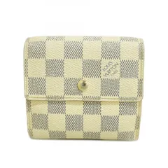 【6ca1091-k】ルイヴィトン 三つ折り財布 ダミエ ポルトフォイユエリーズ N61733 ホワイト【中古】レディース