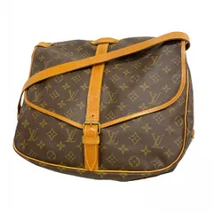 【6cb2004】ルイヴィトン ショルダーバッグ モノグラム ソミュール35 M42254 ブラウン【中古】レディース
