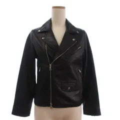 B&Y ユナイテッドアローズ BEAUTY&YOUTH ビューティー&ユース UNITED ARROWS ダブルライダースジャケット 長袖 レザー 1625-199-4295 黒 ブラック M