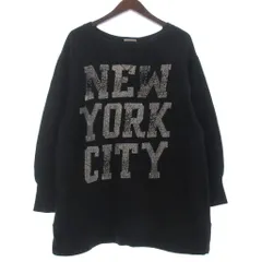 デニム&サプライ ラルフローレン DENIM & SUPPLY RALPH LAUREN トレーナー スウェット 長袖 裏毛 黒 ブラック M/L