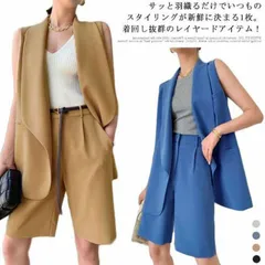 ジレ ベスト スーツ生地 春 夏 薄手 ロングジレ ボタンレス レディース 大人 ロングベスト ゆったり ノースリーブ アウター 無地 秋 重ね着 レイヤード 通勤
