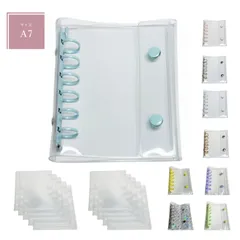 シール帳 A7 透明 リフィル10枚付 バインダー 6穴 女の子 男の子 シール収納 推し活グッズ【MikoMako】