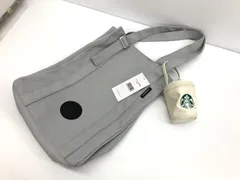 未使用品 保管品 スターバックス 2026福袋 トートバッグ 灰色 カップポーチ ホワイト ２点セット ロゴ タグ付き シンプル エコバッグ