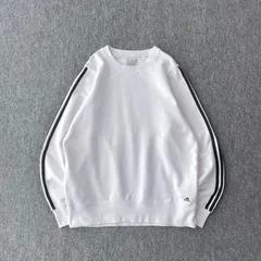 adidas　アディダス　デザインスウェット　Oサイズ　刺繍ロゴ　ワンポイント　立体　万国旗