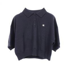 セリーヌ CELINE ポロシャツ トリオンフ ウール ポロシャツ レディース Used A