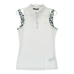 サイズ：S J.LINDEBERG ジェイリンドバーグ  ノースリーブポロシャツ レオパード柄 ホワイト系 [240101601106] ゴルフウェア レディース ストスト