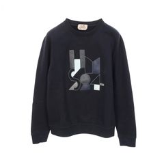 エルメス HERMES スウェット ブラック コットン スウェット メンズ Used B