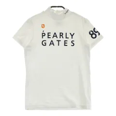 サイズ：1 PEARLY GATES パーリーゲイツ  モックネック 半袖Tシャツ  ホワイト系 [240101607790] ゴルフウェア レディース ストスト