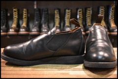 【8D 美品 20年】レッドウィング 9198 ポストマンロメオ ブラック シャパラル サイドゴア ローカット ブーツ redwing HOPESMORE【GC153】