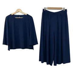 Leilian(レリアン) レディースパンツセットアップ レディース美品  - ネイビー ウエストゴムのサムネイル
