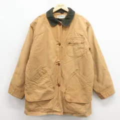 古着 エルエルビーン 長袖 ハンティング ジャケット レディース 90年代 90s ダック地 コットン 茶 26jan30