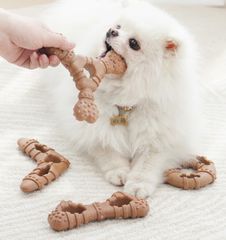 噛むおもちゃ　犬　ワンチャンおおもちゃ　犬用 木塑磨牙おもちゃ（4種類ランダム2点セット）