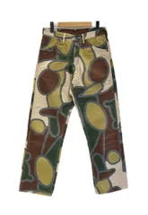 ア ベイシング エイプ A BATHING APE リップストップ P5パンツ アートパターン カモフラパンツ マルチカラー Mサイズ 101MB-903