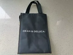 デ ィーン& デルーカ DEAN&DELUCA Mサイズ 保冷バッグ クーラーバッグ シ ョッピングバッグ ファスナー付き コンパクト グレー M