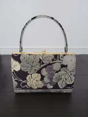和装用バッグ ハンドバッグ　着物 小紋 訪問着 上品　和装小物　昭和レトロ　刺繍