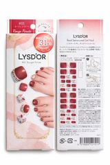 LYSD'OR リスドール セミキュアジェルネイルシール フット用 ルージュピラート 31枚入