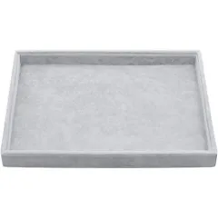 【在庫処分】小物トレイ (グレー) グレー 小物入れ トレイ ベロア ジュエリートレイ おしゃれ アクセサリートレイ AZNABLE