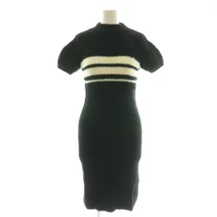 ダーリッチ Darich アームカバーフェザーニットミニワンピース プルオーバー F-L ブラック アイボリー /CX ■OS