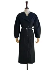 ブラック ピンタック ロング ONE PIECE -ハイクオリティ