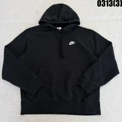 S NIKE スウッシュロゴ ブラック フーディー Tシャツ 0313(3)