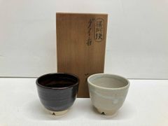 ♥未使用♥浅井純介♥湯飲み♥ 2個 ♥共箱付き 湯呑み かもめ食堂