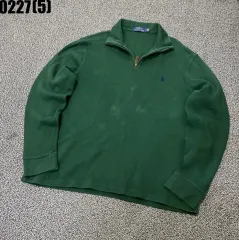 ポロ ラルフローレン ハーフジップアップ グリーン l 0227