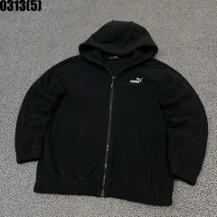 プーマ ブラック フードジップアップ m 0313