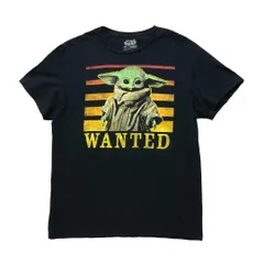 USA 古着 Tシャツ STAR WARS スターウォーズ マンダロリアン ベビーヨーダ メンズL ブラック 黒 半袖 BA2727