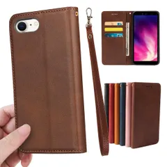 【人気商品】/ 第2世代 / iPhone8 / iPhone7 第3世代 全通用 ケース 手帳型 PUレザー ストラップ 同梱 カード収納 スタンド機能 耐衝撃 iPhoneSE アイフォン 7 8 SE2 SE3 スマホケース 手帳 いphoneSE3 c