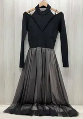 MERCURYDUO マーキュリーデュオ 長袖ワンピース 表記サイズM ブラック/ピンク 