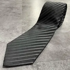 【ストライプ】ストライプネクタイ シルク100% メンズ ブラック 黒色 グレー 灰色 バイカラー レジメンタル柄 ビジネス フォーマル スーツスタイル デザインネクタイ
