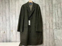 【タグ付き】J. PRESS ジェイプレス チェスターコート COOAGW0051 参考価格121,000円 グリーン系 チェック柄 L