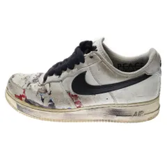 NIKE (ナイキ) ×PEACEMINUSONE AIR FORCE 1 LOW PARA-NOISE DD3223-100 ピースマイナスワン エア フォース 1 パラノイズ ローカットスニーカー US9.5/27.5cm ホワイト