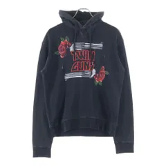 DSQUARED2 (ディースクエアード) TWIN GUNS FOODIE フロントロゴ プリント プルオーバーパーカー ブラック S74GU0269 S25030