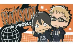 【中古】収納・携帯用アイテム 烏野高校(月島＆山口) チケットホルダー 「ハイキュー!! in J-WORLD TOKYO」 売り切れ注意!坂ノ下商店アルバイト体験 ★賞