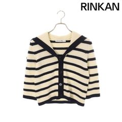 クリスチャンディオール  マリニエール 224G02AM309 D-Stripes マリンニットカーディガン レディース 34