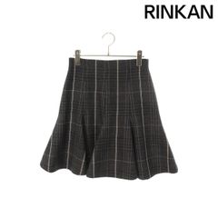 クリスチャンディオール  841J49A1046 チェックフレアスカート レディース 38