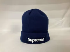 Supreme×New Era シュプリーム ニューエラ BOX LOGO Beanie navy ネイビー ニット帽 ビーニー 21AW 