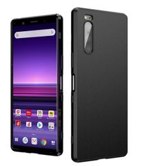 【人気商品】ソフト 薄型 シンプル ビジネス SOV41 滑りにくい TPU SO-01M 耐衝撃 エクスペリア 5用ケース 5用カバー マット Xperia 艶消 ブラック