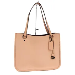 COACH トートバッグ キャリーオール レザー サーモンピンク C3768