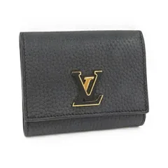 LOUIS VUITTON ポルトフォイユ カプシーヌ 二つ折り財布 ネイビー M62157