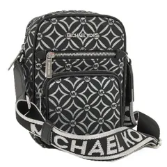 MICHAEL KORS JET SET ITEM ショルダーバッグ ブラック シルバー