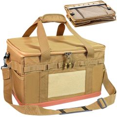 CHASO 頑丈なキャンプコンテナ ギアボックス 30L ソロキャンプ 折りたたみ ソフト カーキ [カーキ] [30L]