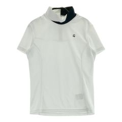 サイズ：S TAYLOR MADE テーラーメイド  ハイネック 半袖Tシャツ 総柄 ホワイト系 [240101635768] ゴルフウェア レディース ストスト