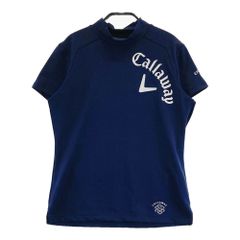 サイズ：M CALLAWAY キャロウェイ  モックネック 半袖Tシャツ  ネイビー系 [240101638003] ゴルフウェア レディース ストスト