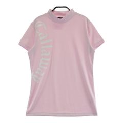 サイズ：L CALLAWAY キャロウェイ  モックネック 半袖Tシャツ  ピンク系 [240101638005] ゴルフウェア レディース ストスト