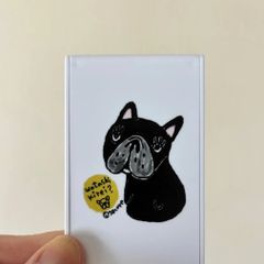 38coreイラスト.ミニスタンドミラー.ブリンドル